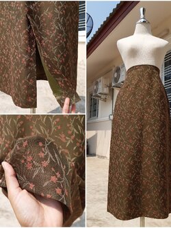 กระโปรงยาวลายดอก