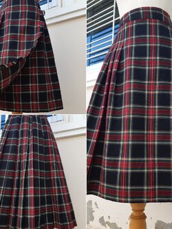 กระโปรงพลีทจีบรอบลายสก็อต