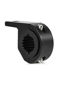 ขาอลูมิเนียมรมดำ ช่วยติดตั้งสปอตไลท์ ไฟสัญญาณ อุปกรณ์ต่างๆกับโรลบาร์หรือแฮนด์มอเตอร์ไซค์