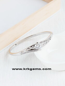 DIAMOND 18K WHITE GOLD BRACELET