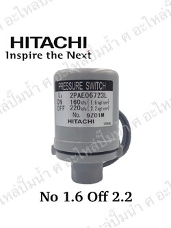 อะไหล่ฮิตาชิ#ชุดสวิทซ์ควบคุมแรงดัน เพรสเชอร์สวิทซ์ HTC P180 GX แท้