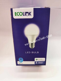 ECOLINK หลอดไฟ LED Bulb 9W 1หลอด อีโคลิงก์ แสงขาว แสงส้ม ขั้วเกลียว E27 รับประกันคุณภาพโดย Signify