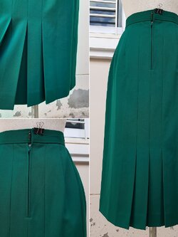 🔥 SALE 50% 🔥กระโปรงพลีทสีเขียว งานจากญี่ปุ่นค่ะ