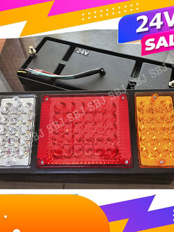 หน้าฝนแล้ว!! ท่านตรวจสอบไฟท้ายหรือยัง ไฟท้าย 3 ตอน 60LED 24V สว่างเต็มช่องมองเห็นชัดเจนป้องกันอุบัติเหตุ