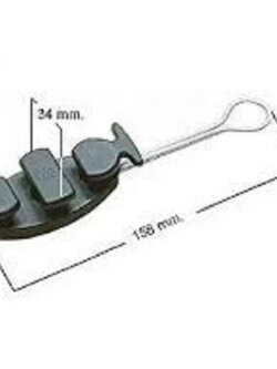 10ตัว แคล้มดรอปวาย Drop Wire Clamp ตุ้กตาโทรศัพท์ ตัวดึงสาย ดรอปวายแคมป์ ดึงสายโทรศัพท์ ตัวดึงสาย