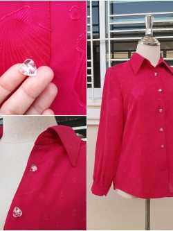 เสื้อเชิ้ตสีชมพูช็อคกิ้ง พิงค์