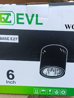 โคมไฟกระบอกดำ ดาวไลท์ติดลอยดำ กระป๋องลอย แบบกลม ขนาด 4นิ้ว - 6นิ้ว ไส้เพชร 1อัน ดาวไลท์ติดลอย โคมติดลอยดำ