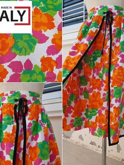 กระโปรง Vintage ลายดอกไม้ งานจาก ITALY