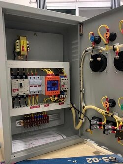 ตู้ควบคุมปั๊มน้ำ 1-3 Hp 3 เฟส 380v ใช้ลูกลอยไฟฟ้า 24Vac มีเฟส