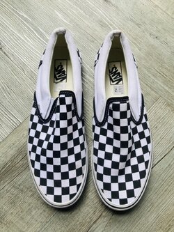 G 220343 รองเท้าผ้าใบสีขาวดำ Vans Sip On ราคาเช่า 55 บาท ต่อ 1 วัน