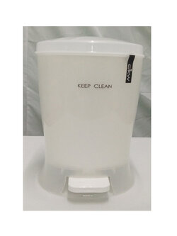 ถังขยะเท้าเหยียบ ทรงวงรี 12 ลิตร