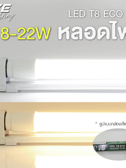 LED T8 ECO หลอดแอลอีดี T8 ชนิดไฟเข้าสองทาง