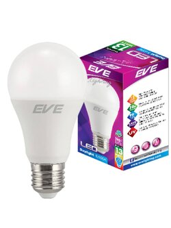 EVE หลอดประหยัดไฟ หลอดแอลอีดี LED A60 13W ขั้วเกลียว แสงขาว เดย์ไลท์ E27 1หลอด A1