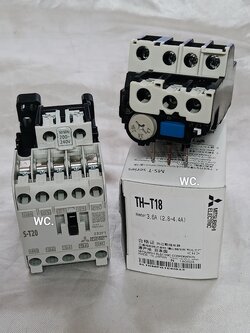 MITSUBISHI ชุดแมกเนติก S-T20 มาพร้อม โอเวอร์โหลด TH-T18 3.6A กลาง (MSO-T20) มิตซูบิชิ ครบชุด Magnetic +oveload