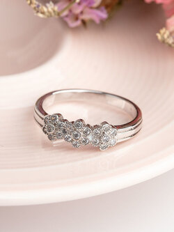 DIAMOND 18K WHITE GOLD RING แหวน เพชร ทอง 18K Pre-order