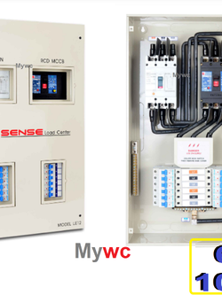 (ประกัน5ปี) SENSE ตู้คอนซูเมอร์ไฟฟ้า 3เฟส 3P เมน100A รุ่นLE12 12ช่อง ตู้ควบคุมไฟฟ้าพร้อมลูกย่อย RCBO พร้อมเครื่องตัดไฟรั่ว sense ตู้ครบวงจรครบชุด