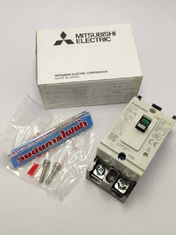 เบรกเกอร์มิตซูบิชิ 2เฟส 15แอมป์ Mitsubishi NF30 2P 15A 1ตัว