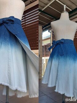 กระโปรงสั้นชายเฉียง ไล่เฉดสียีนส์