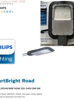 โคมไฟถนน ฟิลลิป์ BRP131 Philips LED 70W 100W BRP132 140W แสงขาว daylight (NW) PHILIPS แสงขาว