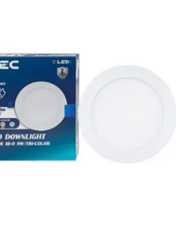 โคมดาวน์ไลท์หน้ากลม 5 นิ้ว LED 9W Tri-Color BEC รุ่น WINNER 15W Tri-Color 3แสง ขอบขาว