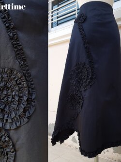 กระโปรงยาวหางปลาสีดำ สำหรับสาวอวบ แบรนด์ PROMOD