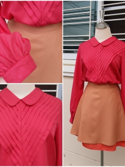 กระโปรงสั้น สีชาเย็น