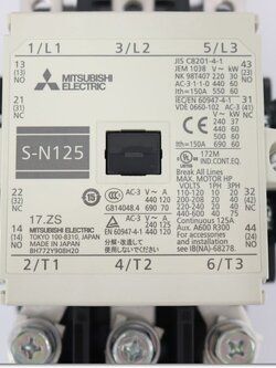 แมกเนติก S-N125 220V (AC1=150A) มิตซูบิชิ MITSUBISHI A1