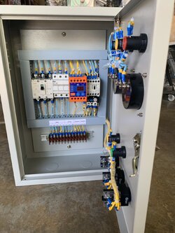 ตู้ควบคุมปั๊มน้ำ 1-3 Hp 3 เฟส 380v ใช้ลูกลอยไฟฟ้า มีเฟส