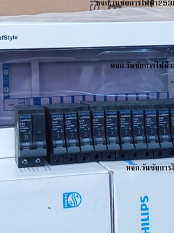 PHILIPS ตู้คอนซูมเมอร์ยูนิต 10 ช่อง LEAFSTYLE PHILIPS วัสดุเป็นเหล็ก พร้อมเบรกเกอร์ และเบรกเกอร์ลูกย่อย 10ลูก เลือกampได้