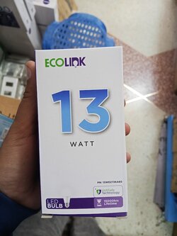 ECOLINK หลอดไฟ LED Bulb 13W อีโคลิงก์ แสงขาว แสงส้ม ขั้วเกลียว E27รับประกันคุณภาพโดย Signify