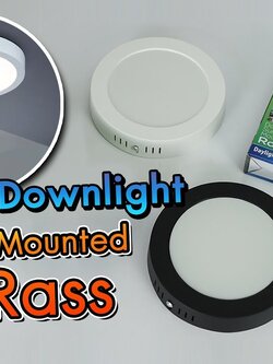 Eve โคมไฟติดลอย ดาวน์ไลท์ติดลอย กลม 6 นิ้วรุ่น Rass 15W แสงขาว แสงส้ม LED EVE LIGHTING ขอบดำ A1