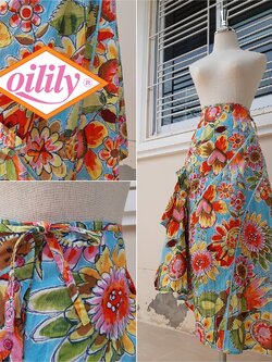 กระโปรงหางปลาลายดอก งานนำเข้าจากฮังการี