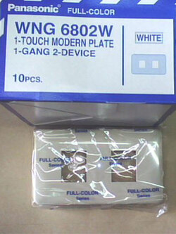 PANASONIC ฝาพลาสติก 1 ช่อง ฝาพลาสติก 2 ช่อง ฝาพลาสติก 3 ช่อง WNG6801W WNG6802W WNG6803W สีครีม