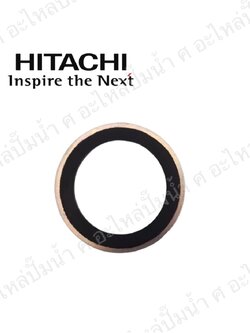 อะไหล่ฮิตาชิ#แหวนยางรองหน้าแปลนท่อทางดูดมีเหล็ก HTC 375-425 แท้