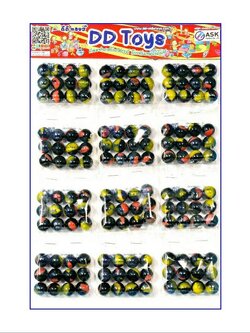 ลูกแก้ว หยกลายดำ 16 มิล แบบแผง