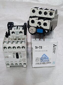 MITSUBISHI ชุดแมกเนติก S-T20 มาพร้อม โอเวอร์โหลด TH-T18 2.5A กลาง (MSO-T20) มิตซูบิชิ ครบชุด Magnetic +oveload ออกบิลภาษีได้
