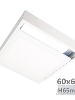 Surfaced Mount Kits อุปกรณ์เสริม 60x60 และ 30x120 เฟรมอลูมิเนียม สำหรับติดตั้งโคมไฟพาเนล LED กับฝ้าเพดานแบบลอย ชุดติดตั้งแบบยึดติดพื้นผิวสำหรับแผงไฟ LED ขนาด