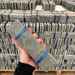 หินทรายสีเขียวธรรมชาติ ขนาดแผ่น 5x20 เซ็นติเมตร