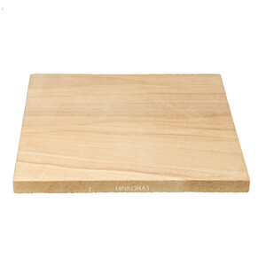 หินทรายสีเหลืองหน้าเรียบ ขนาดแผ่น 30x30 เซ็นติเมตร หนา 2 เซ็นติเมตร