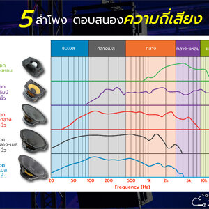 5 ลำโพง ตอบสนองความถี่เสียง