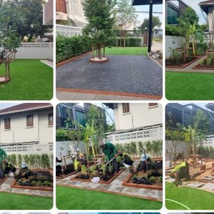 งานปูแผ่นทางเดินสวน โทร 062-1596623 รับปูอิฐ ทางเดิน รับเหมาปูอิฐตัวหนอน แผ่นทางเท้า ออกแบบสวนบ่อปลา