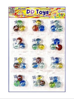 ลูกแก้ว สายรุ้ง 25 มิล แบบแผง