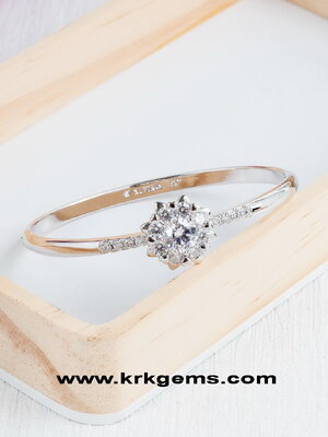 DIAMOND 18K WHITE GOLD BRACELET