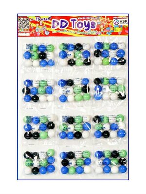 ลูกแก้ว มุกรวมสี 16 มิล แบบแผง