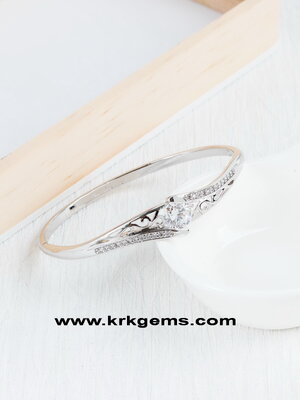 DIAMOND 18K WHITE GOLD BRACELET