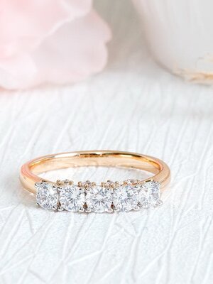 DIAMOND 18K YELLOW GOLD RING แหวน เพชร ทอง 18K Pre-order