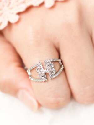 DIAMOND 18K WHITE GOLD RING แหวน เพชร ทอง 18K Pre-order