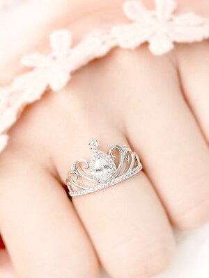DIAMOND 18K WHITE GOLD RING แหวน เพชร ทอง 18K Pre-order