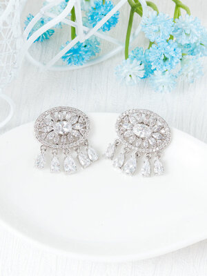 Natural Diamond Gold Earrings ต่างหูเพชรแท้ ทองแท้ 9K, 18K มีใบเซอร์ GIA💎