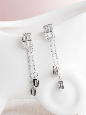 Natural Diamond Gold Earrings ต่างหูเพชรแท้ ทองแท้ 9K, 18K มีใบเซอร์ GIA💎